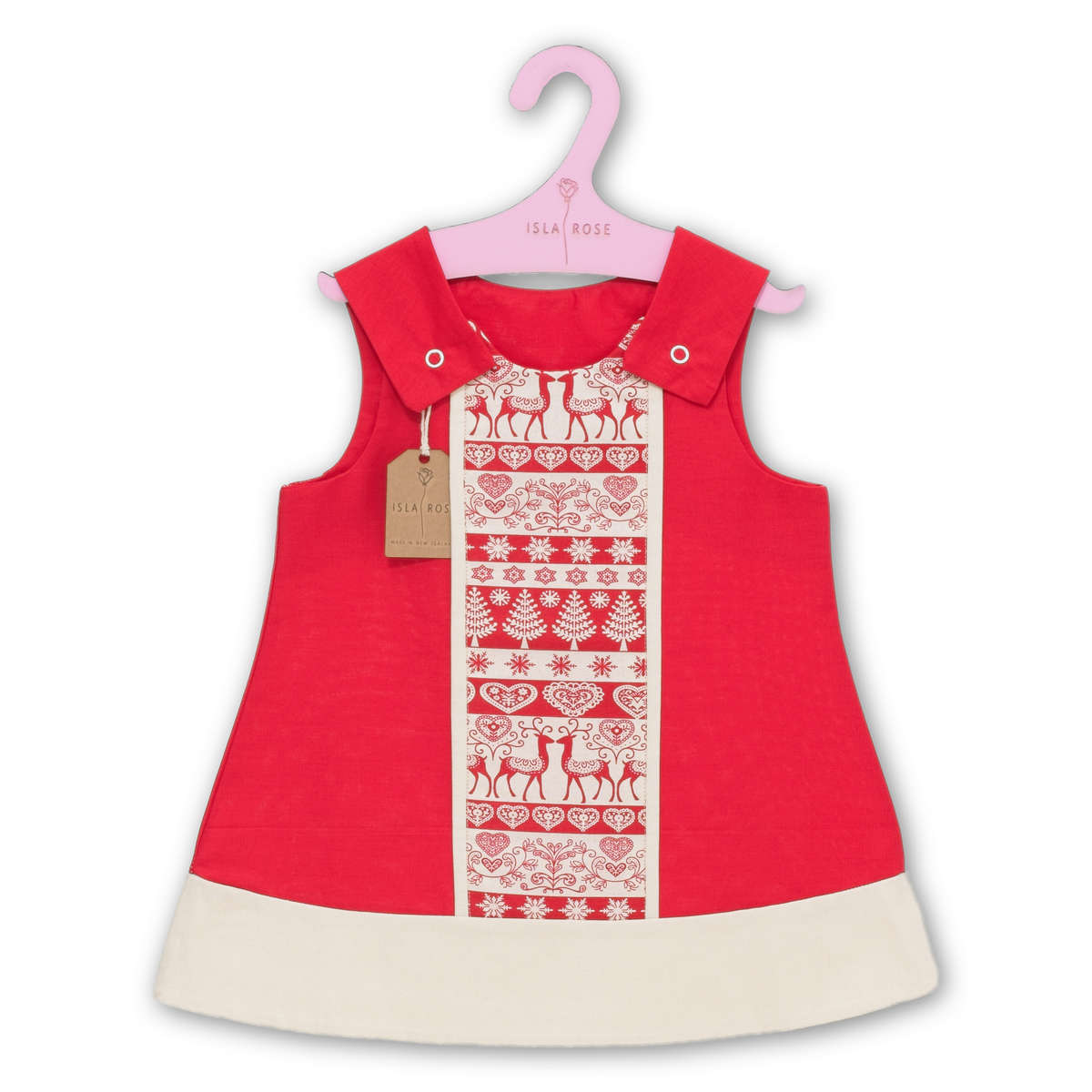 New Zealand Made Dress - Reindeer Run